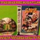 Warriors of Fate 2 Custom Reproduction Case and Art Disc for Sega Saturn