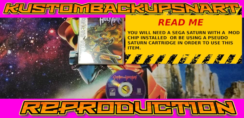 Shining the Holy Ark Custom Reproduction Case and Art Disc for Sega Saturn