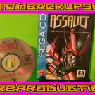 Android Assault Custom Reproduction Case and Art Disc for Sega CD