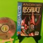 Android Assault Custom Reproduction Case and Art Disc for Sega CD
