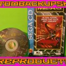 Mega Race Custom Reproduction Case and Art Disc for Sega CD