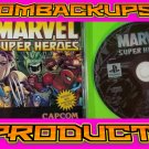 Marvel Super Heroes Custom Reproduction Case and Art Disc for PS1 Marvel Super Heroes Custom Reproduction Case and Art Disc for PS1