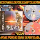 Wild Arms 2 Custom Reproduction Case and Art Disc for PS1 Wild Arms 2 Custom Reproduction Case and Art Disc for PS1