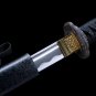 1045 steel sword set,katana full tang sharp handmade sword,black sword set japanses samurai sword