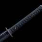 1045 steel sword set,katana full tang sharp handmade sword,black sword set japanses samurai sword