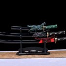 Handmade Sword set,Full Tang Sharp Katana Sword,Damascus folding steel japanses samurai sword set Handmade Sword set,Full Tang Sharp Katana Sword,Damascus folding steel japanses samurai sword set