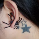 Black spider earring