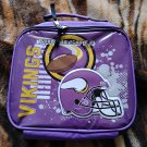Used Official NFL Minnesota Vikings Insulated Lunch Bag 10.5" x 8.5" x 4"