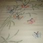 Vintage Bedspread Emb Butterflies & Crochet Insets
