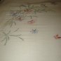 Vintage Bedspread Emb Butterflies & Crochet Insets