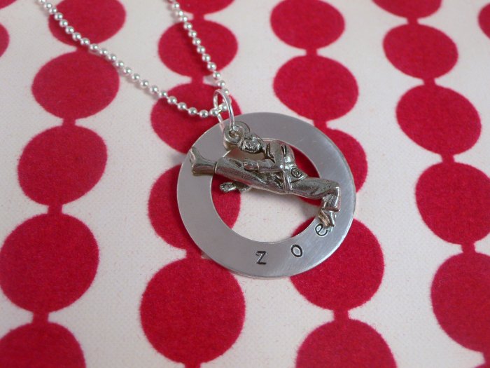 KARATE MARTIAL ARTS Custom Hand Stamped Personalized Sterling Silver