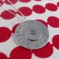 Doula Gift Healing Hand Stamped Sterling Silver Circle Pendant Necklace N127