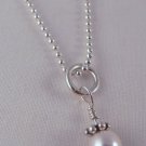 Birthstone Charm Sterling Silver Necklace N058