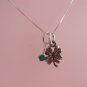 Four Leaf Clover Irish St. Patrick's Day Charm Sterling Silver Necklace N057