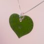 Heart Necklace Sterling Silver Custom Personalized Hand Stamped N052