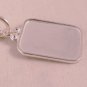 Rectangle Necklace Sterling Silver Custom Personalized Hand Stamped N043