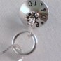 Something Blue Bride Wedding Sterling Silver Bead Cap Swarovski Crystal Birthstone N033