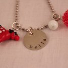 Horse Charm Necklace Custom Personalized Silver N009