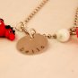 Horse Charm Necklace Custom Personalized Silver N009