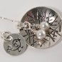 Mama Bird Nest Eggs Sterling Silver Necklace Custom Personalized N175