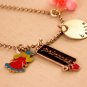 Princess Charm Necklace Custom Personalized Silver N160