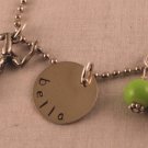 Gymnast Gymnastics Charm Necklace Custom Personalized Silver N153