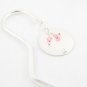 Custom Personalized Silver Bookmark Hand Stamped Birthstone M005