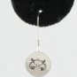 Horoscope Zodiac Earrings Sterling Silver Dangle Circle Hand Stamped E011