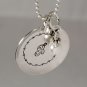 Initial Necklace Custom Personalized Mom Sterling Silver