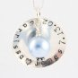Something Blue Bride Wedding Sterling Silver Necklace