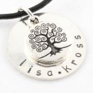 Small Tree of Life Necklace Sterling Silver Custom Personalized  N004