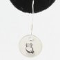 Owl Sterling Silver Dangle Circle Earrings E007