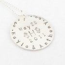 Bride Wedding Couples Sterling Silver Necklace