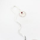 Teacher Personalized Silver Bookmark Hand Stamped Birthstone