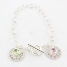 Sterling Silver Hand Stamped Bracelet Personalized B008
