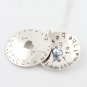 Something Blue Bride Locket Necklace Hand Stamped Sterling Silver