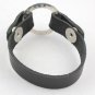 Leather Snap Bracelet Personalized Silver Custom Hand Stamped