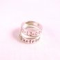 Custom Ring Sterling Silver Hand Stamped Personalized Size 8 R003