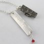 Halloween Coffin Silver Necklace N118