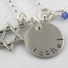 Star of David Hanukkah Chanukah Personalized Necklace