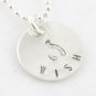 Wishbone Thanksgiving Necklace Hand Stamped Sterling Silver