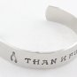 Thankful Thanksgiving Bracelet Hand Stamped Wishbone