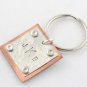 Copper Sterling Silver Keychain Key Ring Hand Stamped