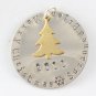 Personalized Christmas Tree Ornament Brass & Silver
