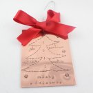 Personalized Copper Christmas Tree Ornament