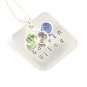 Custom Personalized Sterling Silver Birthstone Necklace