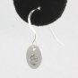 Cupcake Earrings Sterling Silver Dangle Circle Hand Stamped