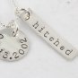 Hitched Wedding Necklace Hand Stamped Sterling Silver