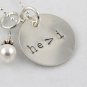 He Greater Than I Necklace Hand Stamped Sterling Silver