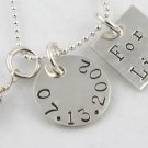 For Life Necklace Hand Stamped Sterling Silver